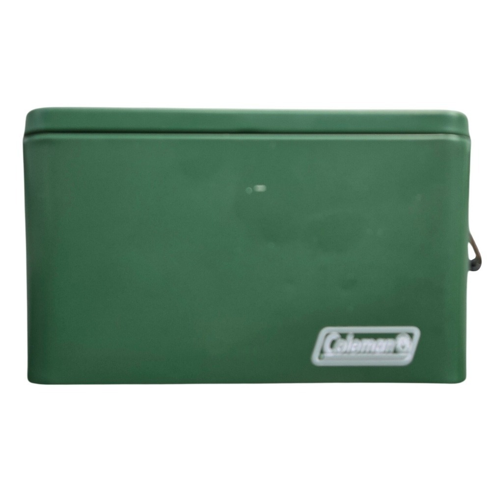 Coleman Citronella Candle 11 oz Green New 2-Wick Vintage Cooler Tin 15hr